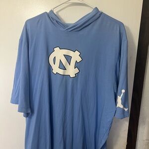 UNC Blue Men's Shirt Jordan brand with hood